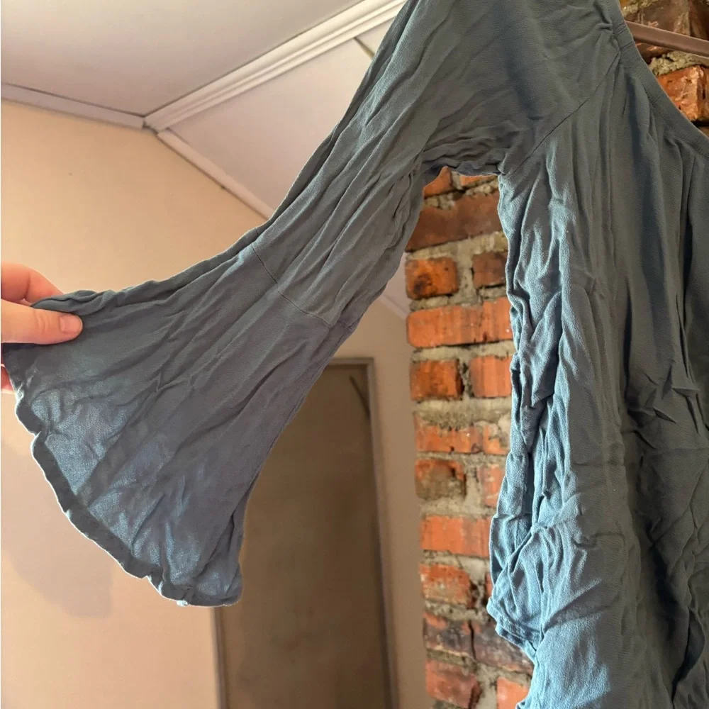 Mossimo Supply Co. Slate Blue Long Sleeve Top - Picture 2 of 7